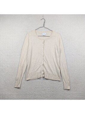 Old Navy Knit Button Front Cardigan Sweater Cozy Cabin Cream Off-White Wom XS